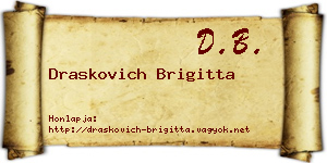 Draskovich Brigitta névjegykártya